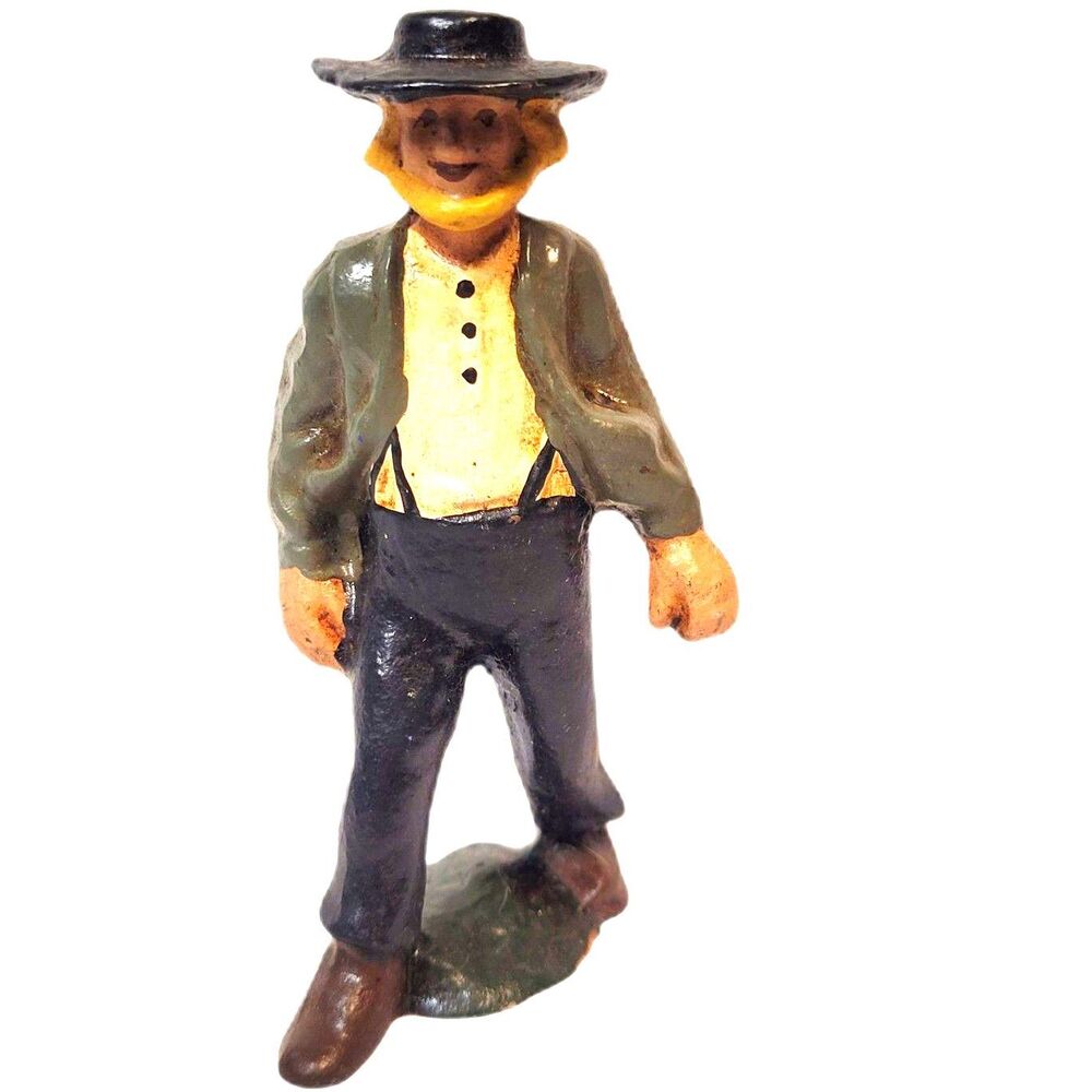 NWT Vintage Amish Handpainted Iron Figurines - 4 pc lot - Family figures NEW - Picture 3 of 9